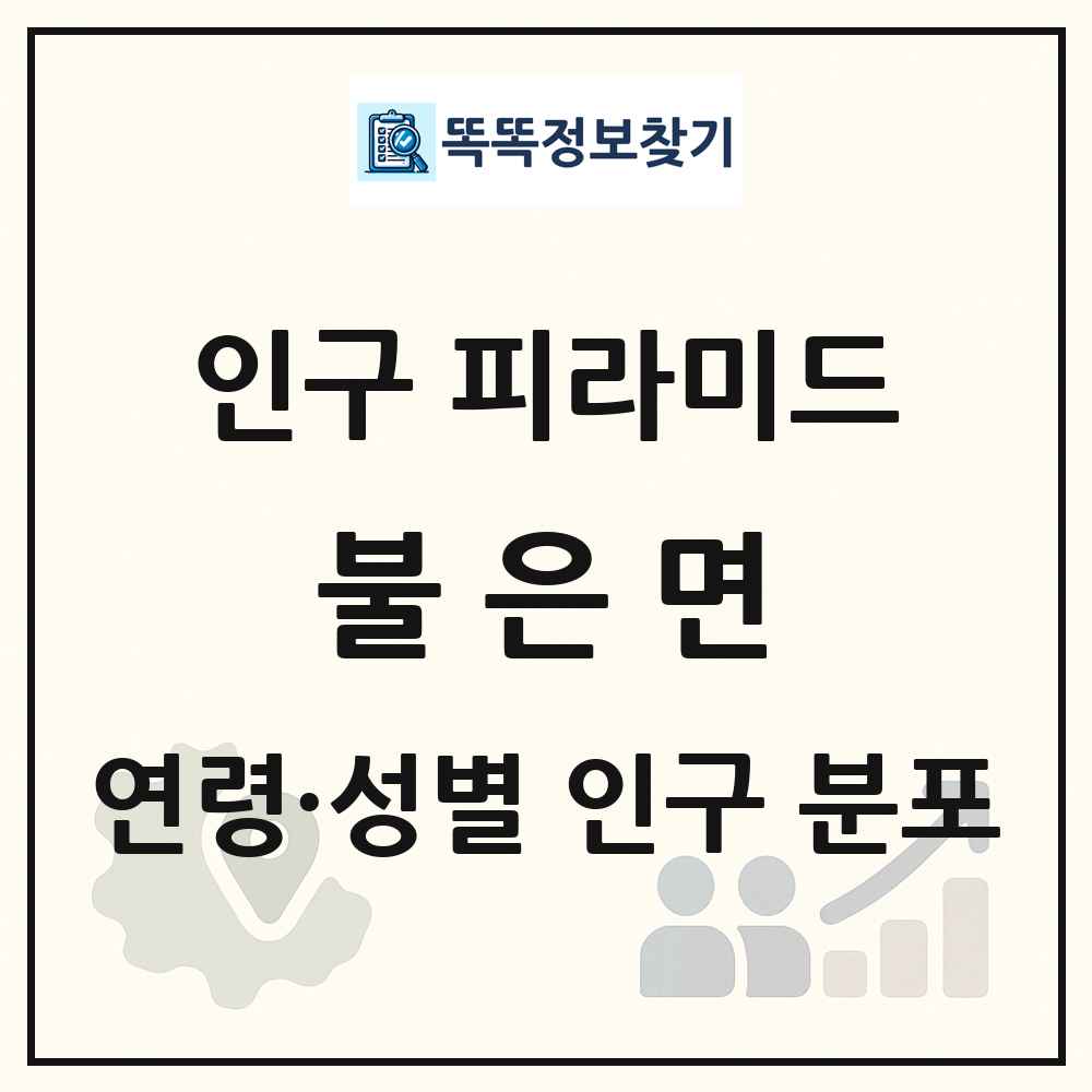 불은면 인구 피라미드 링크 그림